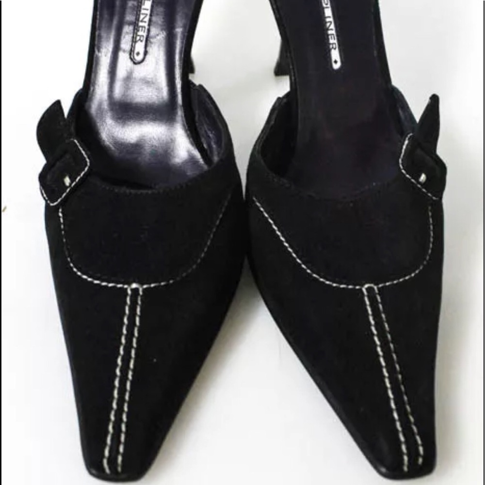 Donal J Pliner  Black suede size 8 N